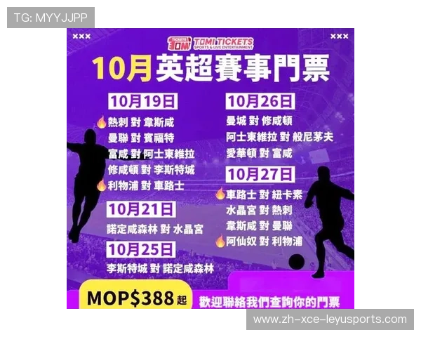 英超球队的比赛门票信息